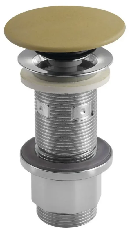 Sapho Umyvadlová Výpust 5/4“, Click-clack, Betonová Zátka, 10-80mm, žlutá Mat Dokud Zásoby Vydrží