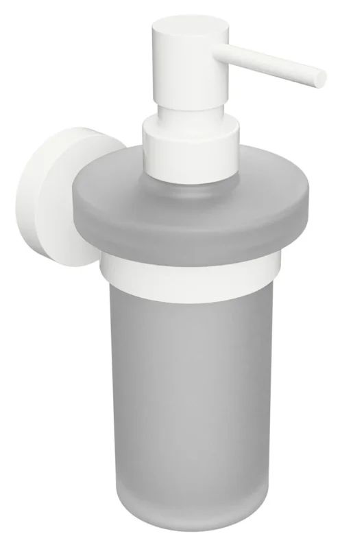 Sapho X-round White Dávkovač Mýdla 230ml, Mléčné Sklo, Bílá Mat Rychlé Dodání