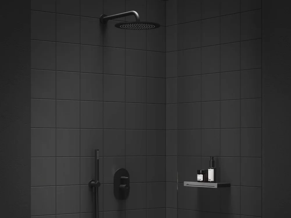 Top Prodej Podomítková baterie Espirit, s automatickým přepínačem - ES 061.20BLM.O2 Podomítková baterie 2-cestná s tělesem, černá matná X070284