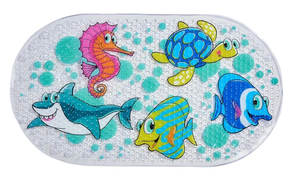 Horká Nabídka Aqualine Sea Podložka Do Vany, 69x39cm, S Protiskluzem, Pvc, Multi Color