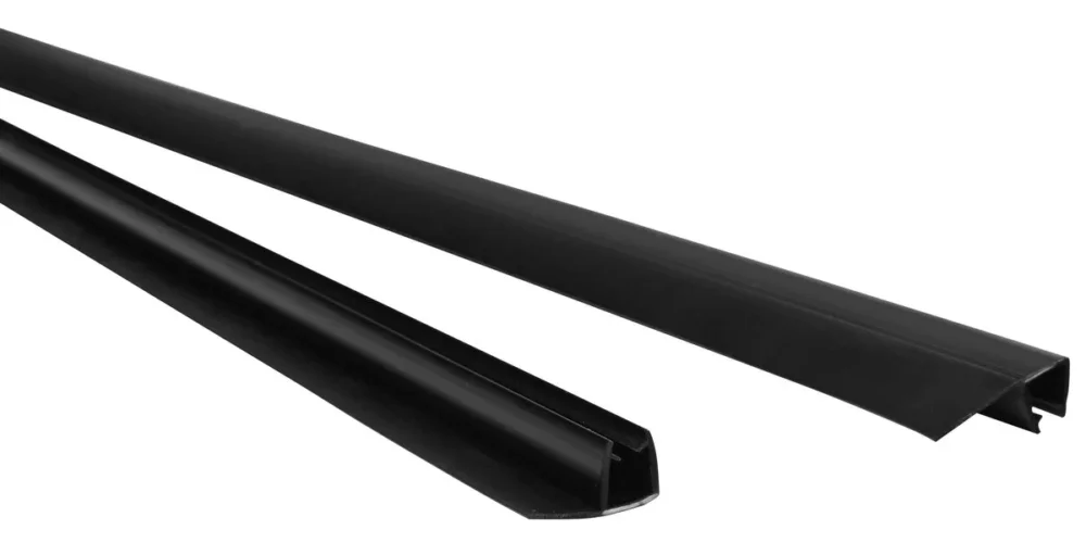 Akce Polysan Easy Black Set Svislých Těsnění Pro Sklo 6/6mm, 2000mm (2ks)
