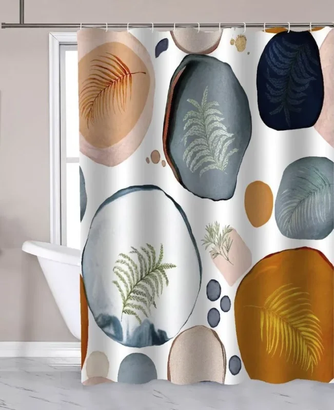 Aqualine Sprchový Závěs 180x180cm, Polyester, Bubliny/kapradí Cenová Bomba