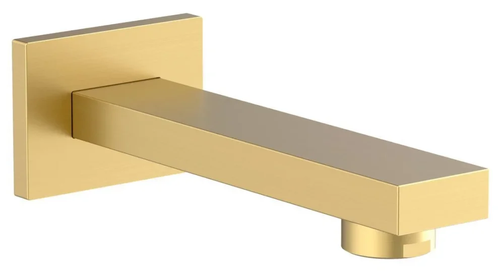 Kup Teď Sapho Nástěnná Výtoková Hubice, Hranatá, 160mm, Zlato Mat