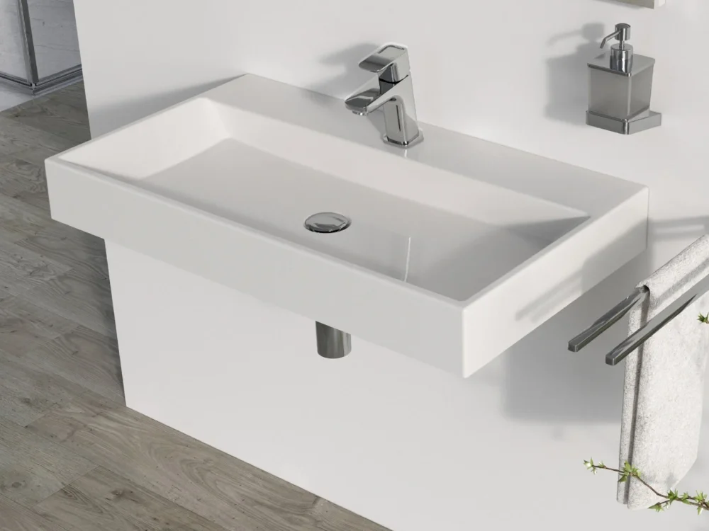 Umyvadlo Natural 80 - Umyvadlo Natural 80, s otvorem pro baterii, bez přepadu XJO01280000 Originální