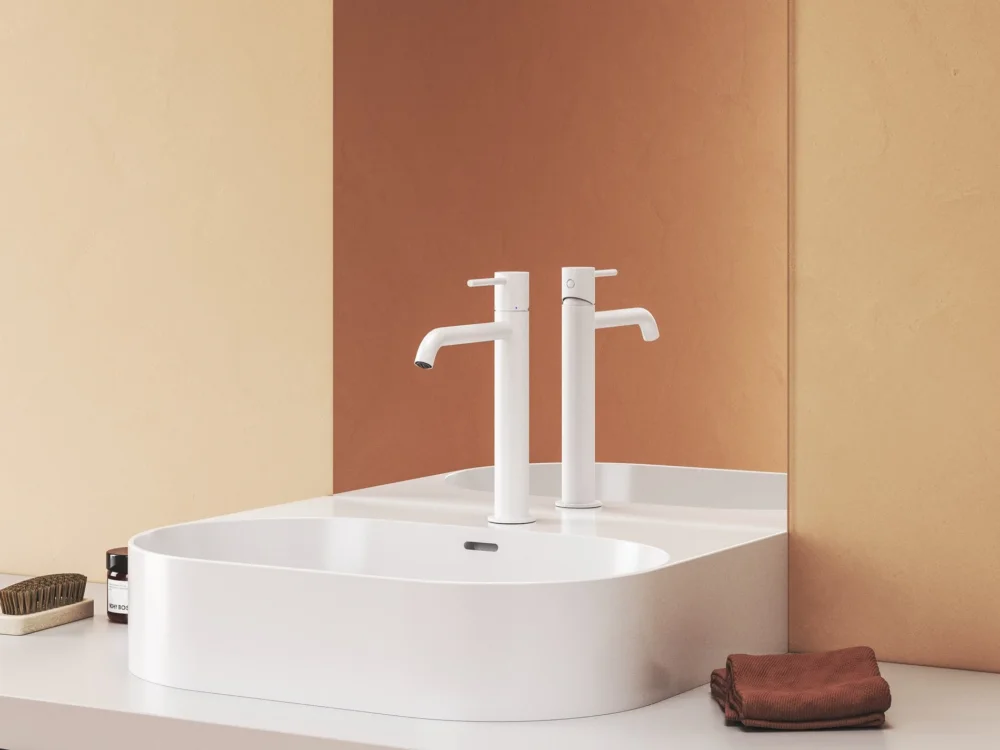 Vrácení Zdarma Umyvadlová stojánková baterie Espirit ES 014.00 - ES 014.10WV Umyvadlová stojánková baterie 250 mm bez výpusti, White Velvet X070390