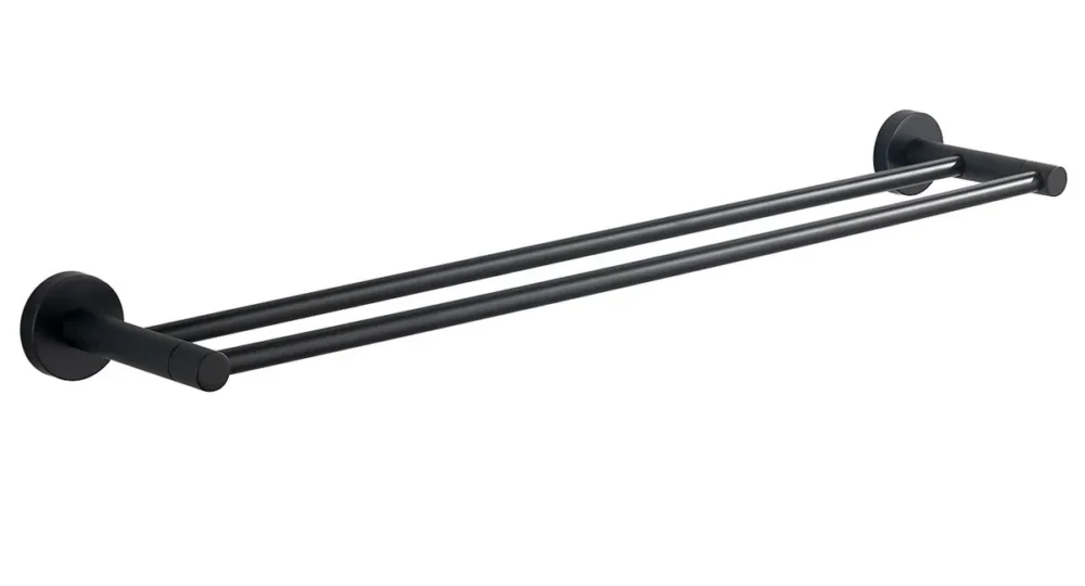 Koupit Online Aqualine Samba Dvojitý Držák Ručníků 600mm, černá