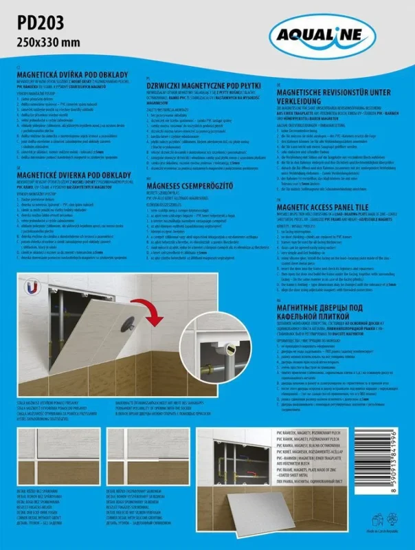 Pouze Dnes Aqualine Magnetická Dvířka Pod Obklady 250x330 Mm