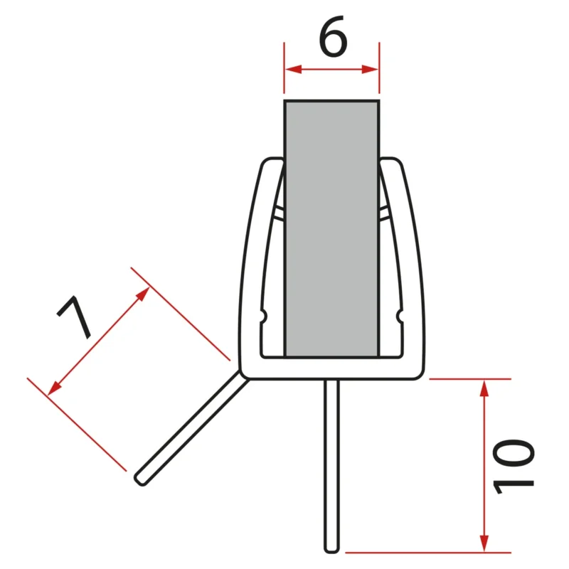 Omezená Nabídka Gelco Spodní Těsnění Na Dveře, Sklo 6mm, 1000mm
