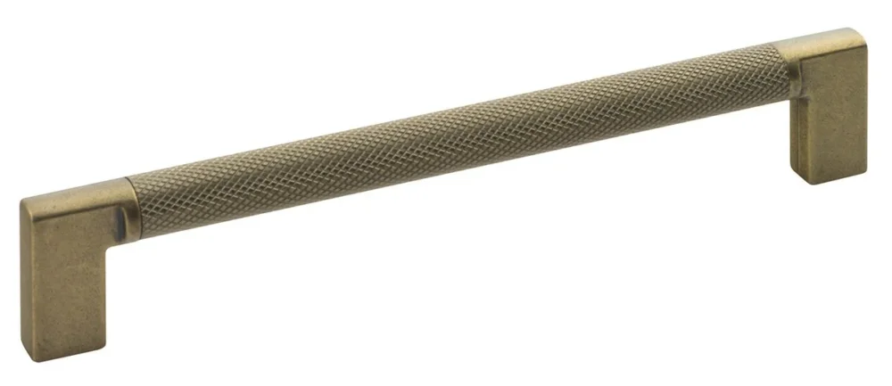 Sapho Kovová úchytka Vroubkovaná, 174/160mm, Starozlatá Vysoce Kvalitní