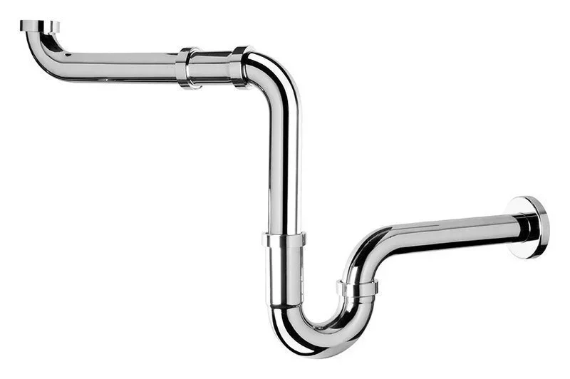 Omezená Nabídka Omp Tea Handicap Umyvadlový Sifon šetřící Místo 5/4" Odpad 32mm, Chrom