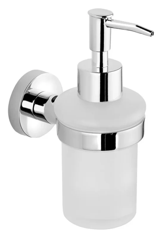 Aqualine Samba Dávkovač Mýdla 150ml, Mléčné Sklo, Chrom Vysoce Kvalitní