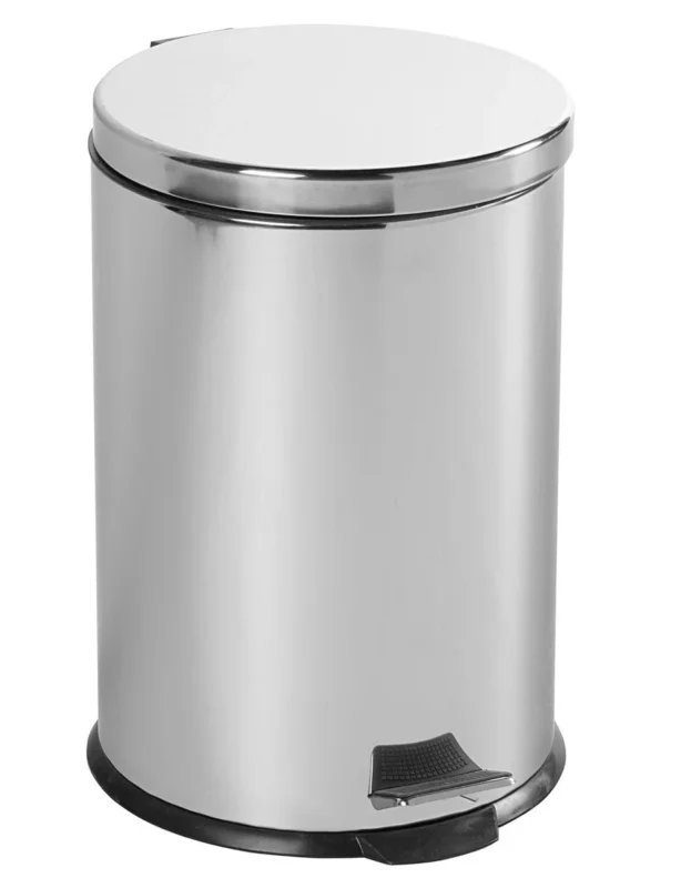 Finální Výprodej Aqualine Simple Line Odpadkový Koš Kulatý 20l, Nerez Lesk