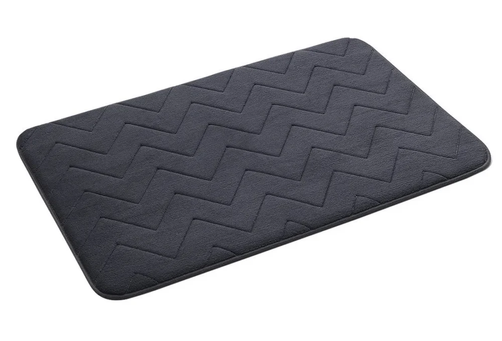 Sezónní Sleva Gedy Mousse Koupelnová Předložka, 50x80cm, 100% Polyester, Protiskluz, Antracit