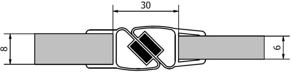 Polysan Sada Dvou Těsnění (magnet) Na 6 A 8mm Sklo, 2000mm Must-Have