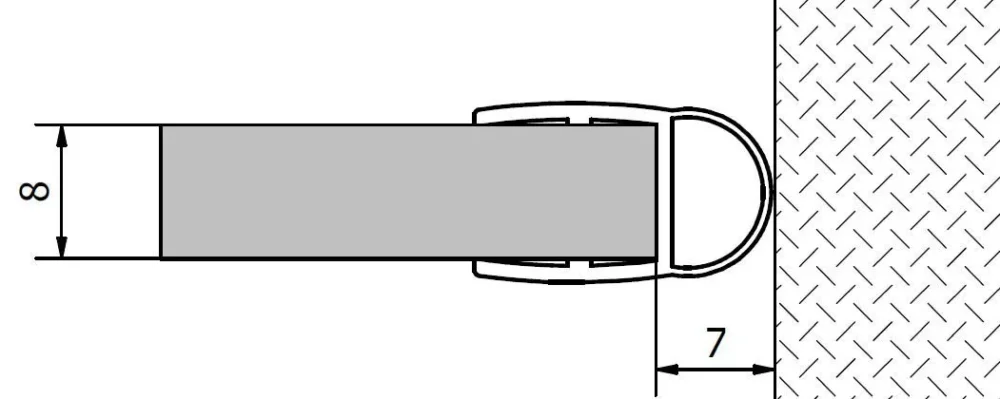 Cenová Bomba Polysan Těsnění Mezi Sklo A Stěnu, Sklo 8mm, 2000mm