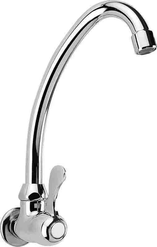 Nová Kolekce Aqualine Nástěnný Kulový Ventil 1/2", Otočná Hubice, Chrom
