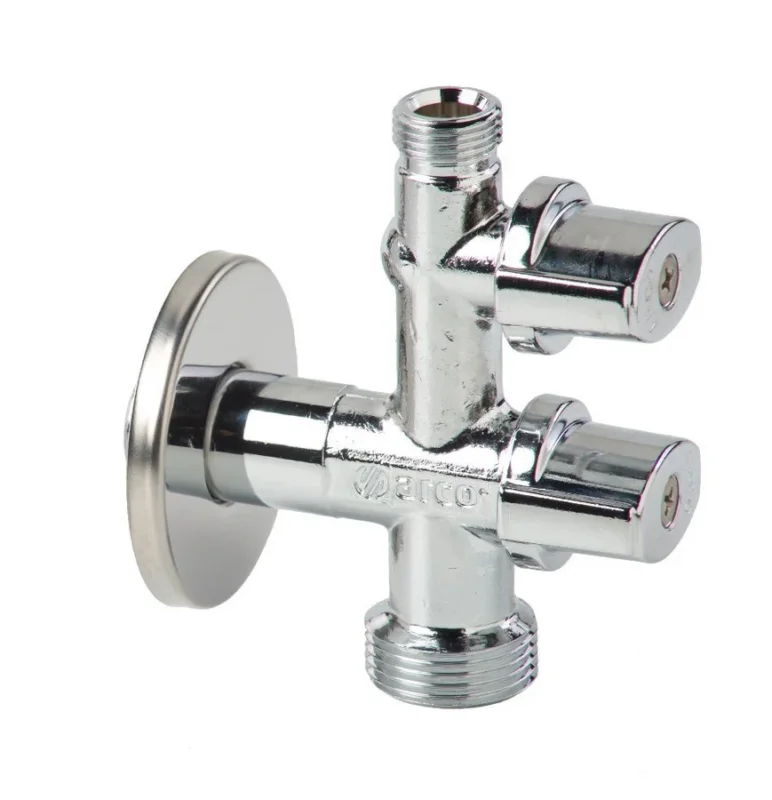 Arco Kombinovaný Pračkový Ventil S Odbočkou 1/2"x3/4"x3/8", Anticalc, Chrom Sezónní Sleva