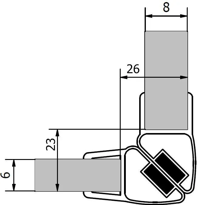 Cenově Výhodný Polysan Sada Dvou Těsnění (magnet) Na 6 A 8mm Sklo, 2000mm, Varianta Roh