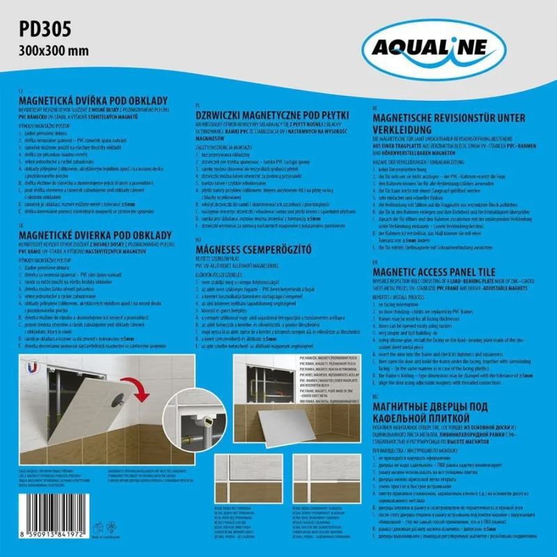 Aqualine Magnetická Dvířka Pod Obklady 300x300 Mm Hit Sezóny
