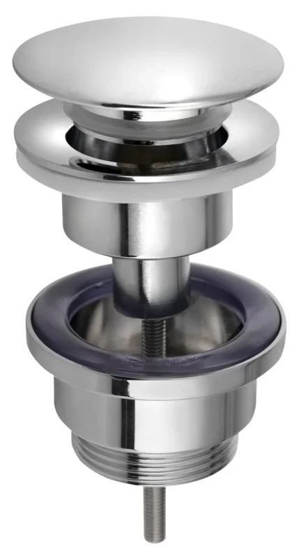 Bruckner Umyvadlová Výpust 5/4“, Click-clack, Velká Zátka, 10-55mm, Chrom Vrácení Zdarma