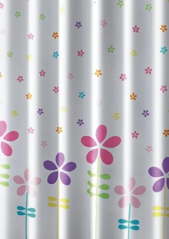 Aqualine Sprchový Závěs 180x180cm, Polyester, Květovaný Barevný Pouze Dnes