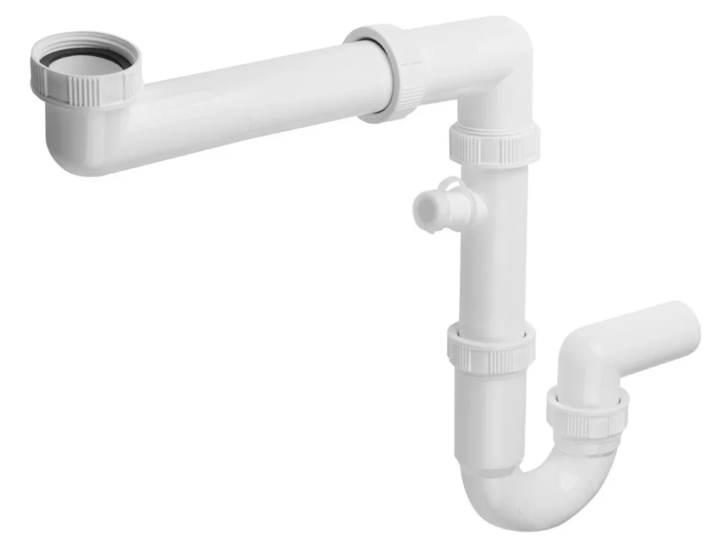 Bruckner Dřezový Sifon šetřící Místo S Odbočkou 6/4", Dn40, Bílá Přímo Od Výrobce