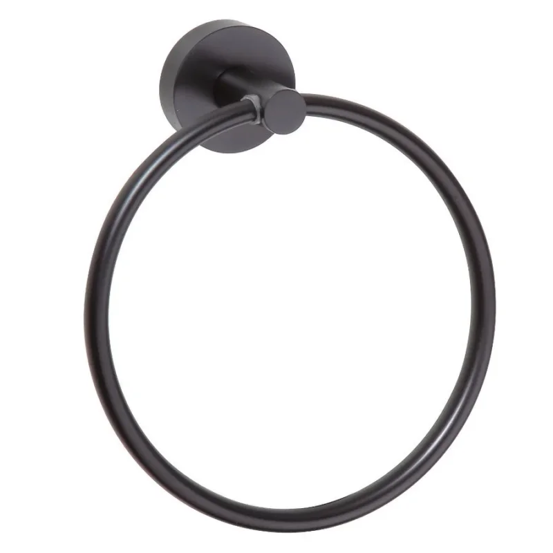 Sapho X-round Black Držák Ručníků Kruh, černá Mat Pouze Dnes