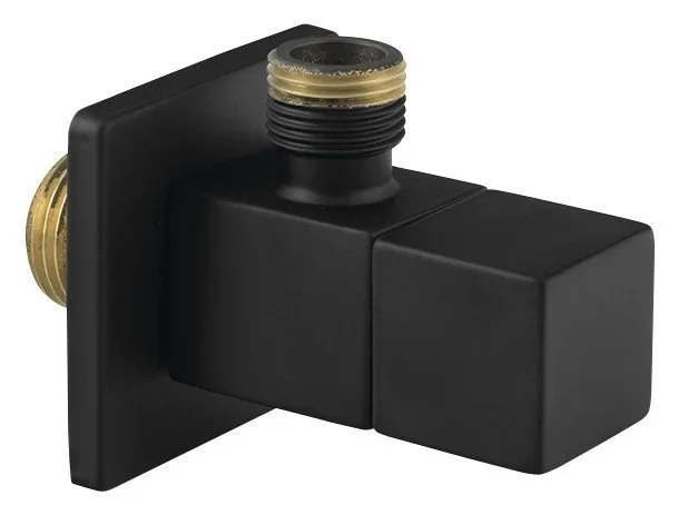 Super Cena Sapho Rohový Ventil Hranatý, 1/2"x3/8", černá Mat