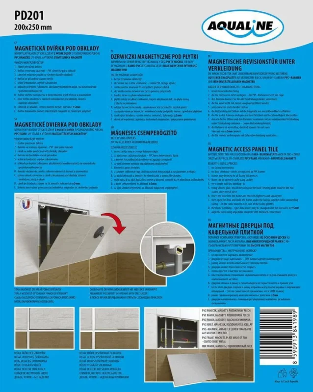 Aqualine Magnetická Dvířka Pod Obklady 200x250 Mm Super Cena