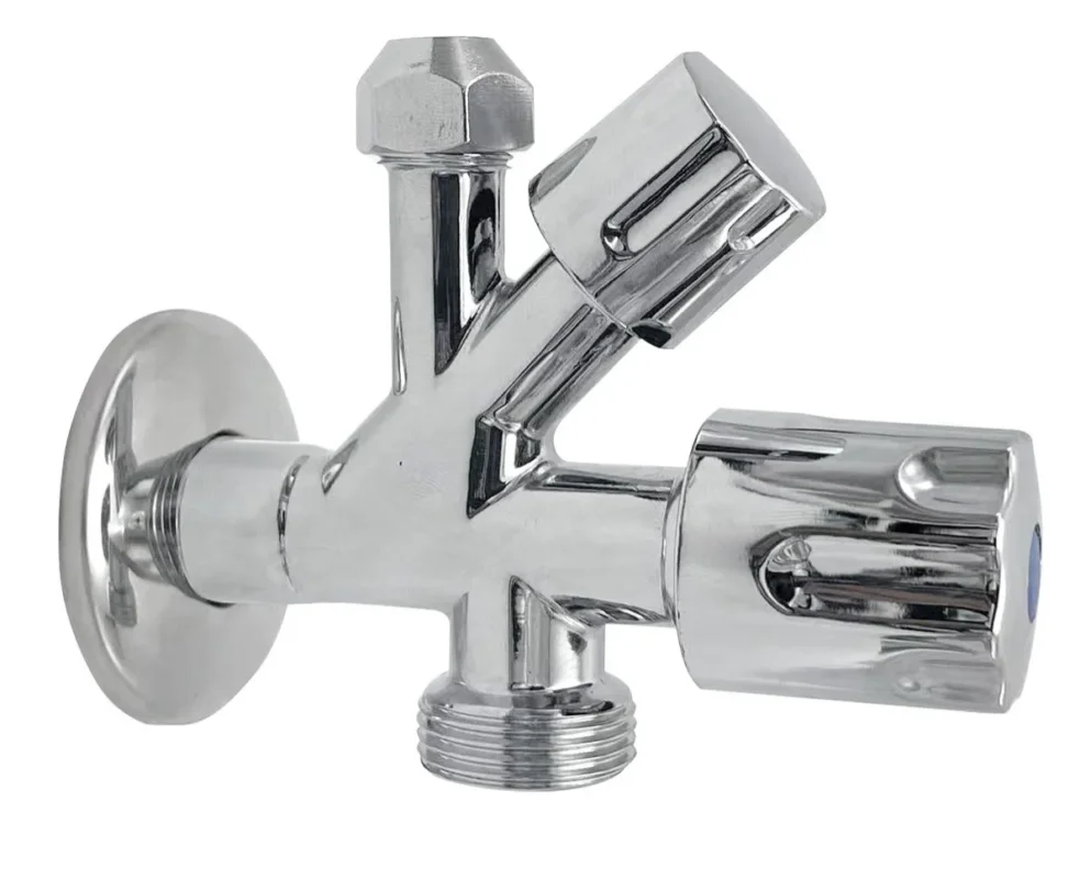 Bruckner Kombinovaný Ventil 1/2"x3/4"x3/8", Chrom Vysoce Kvalitní