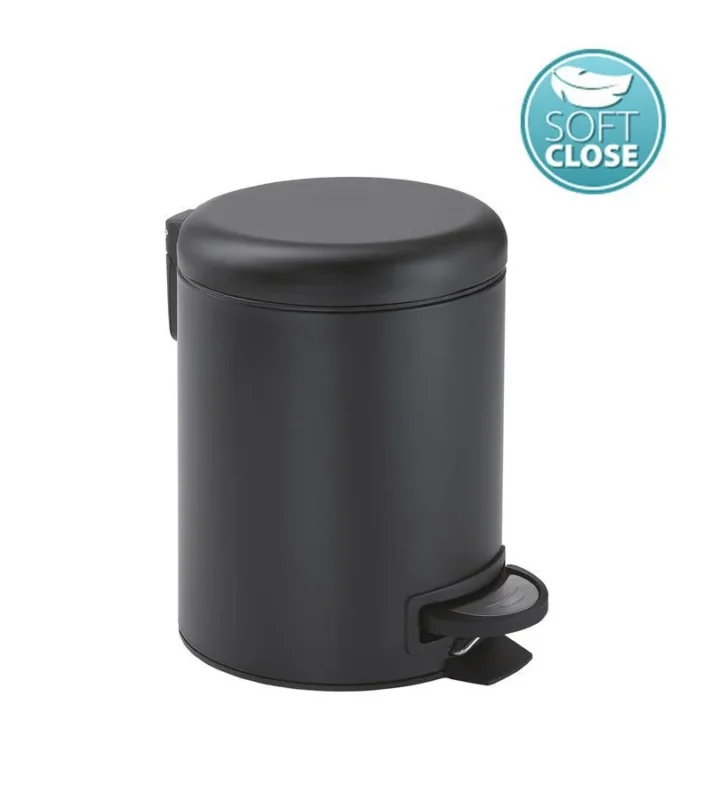 Horká Nabídka Gedy Potty Odpadkový Koš 3l, Soft Close, černá Mat