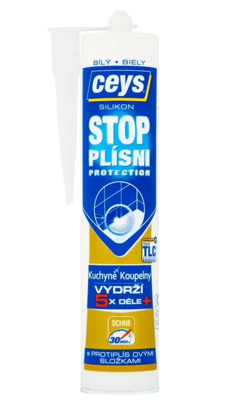 Ceys Stop Plísni, Sanitární Silikon, 280ml, Bílá Horká Nabídka