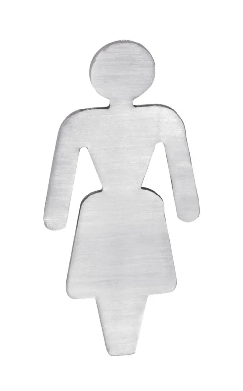 Sapho Cedule Wc Dámy, 80x35x2mm, Nerez Mat Ihned K Objednání
