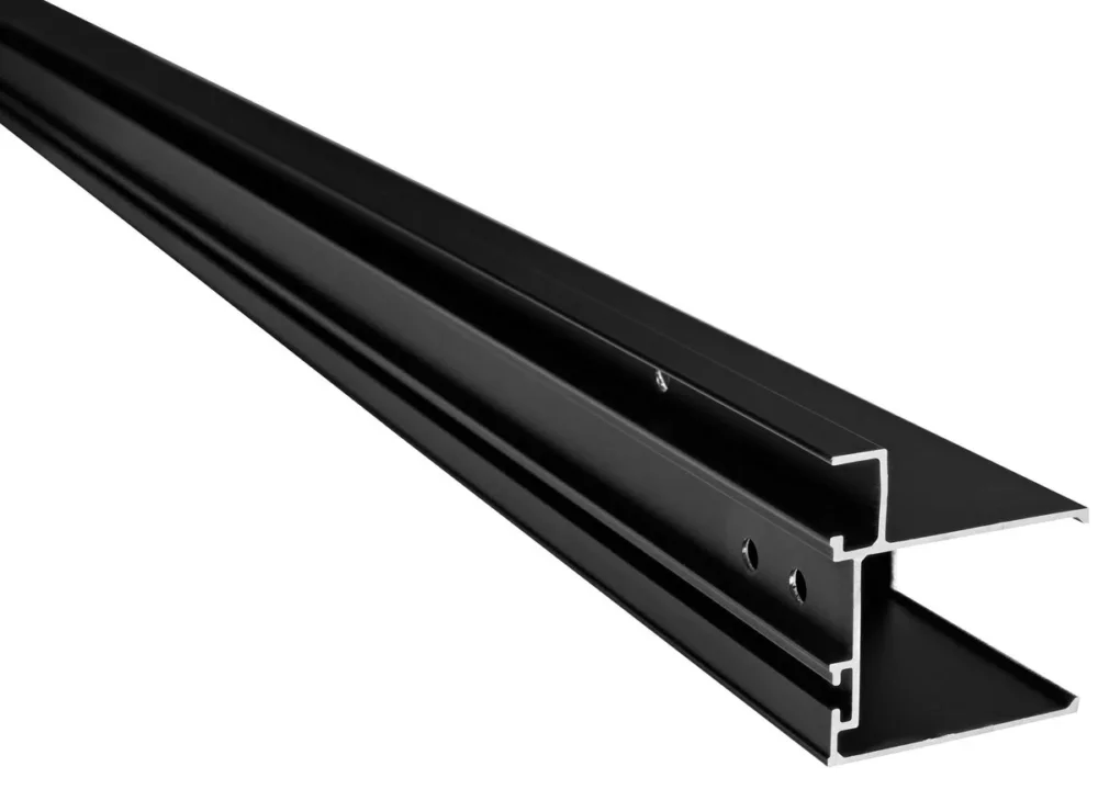 Nejlepší Volba Polysan Easy Black Stěnový Profil Pro Pevné Sklo, 1900mm