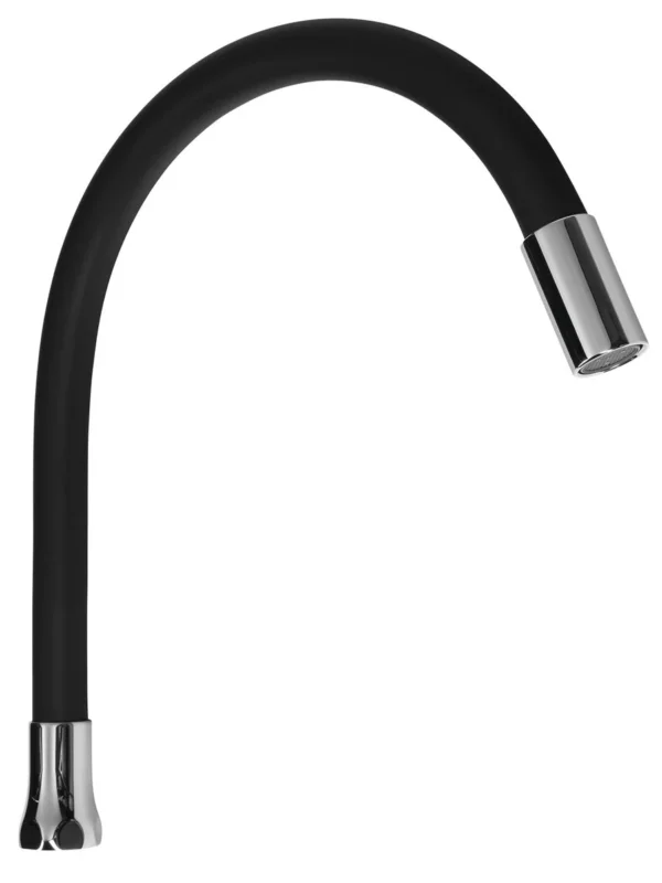 Levný Aqualine Flexibilní Výtokové Ramínko K baterii, 470mm, 3/4 ", černá Mat