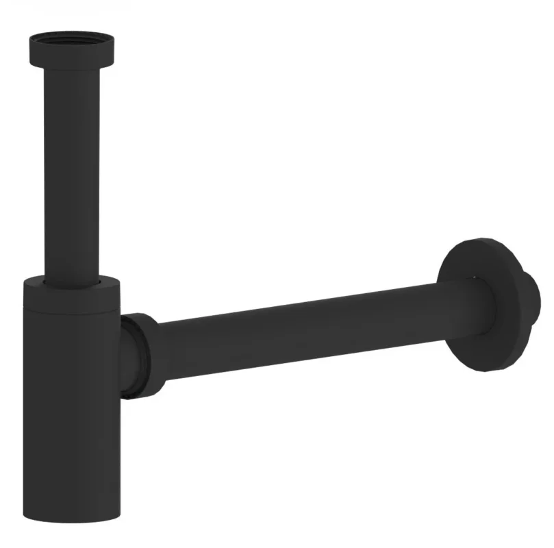 Originální Sapho King Umyvadlový Sifon 5/4", Odpad 32 Mm, Abs/černá Mat